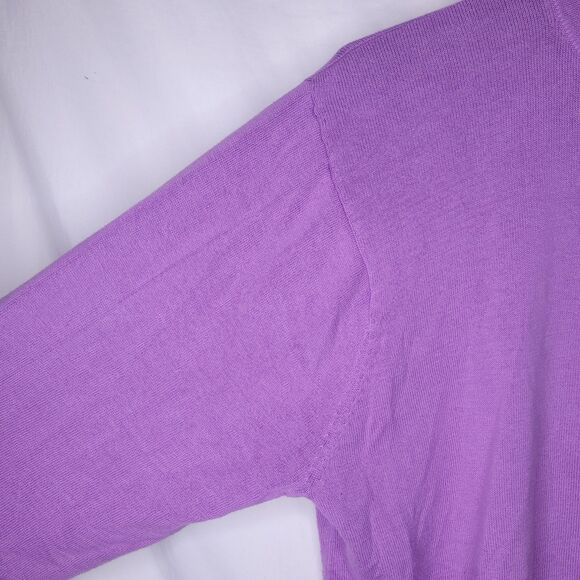 Turtleson Sweater Mens XL Purple 1/4 Zip Pima Cotton - Picture 3 of 11